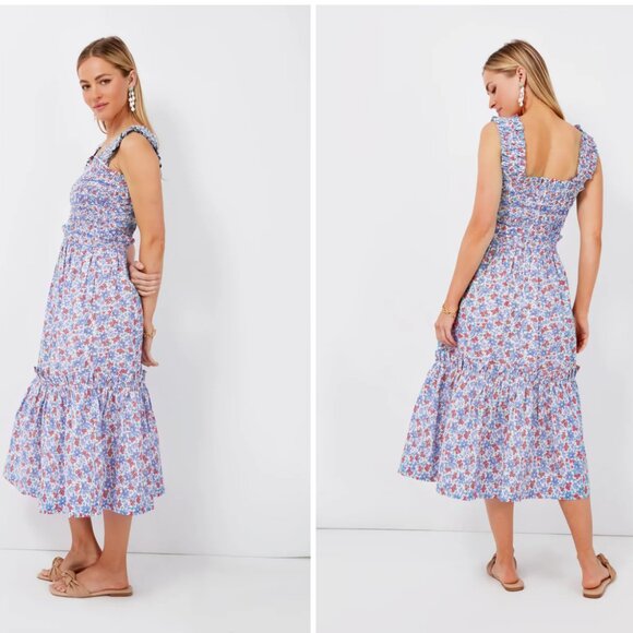 Sea New York Peggy Floral Sleeveless Smocked Dress - Picture 10 of 10